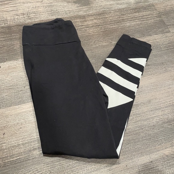 Adidas Large Logo Leggings size Small Blk/White - Picture 10 of 10